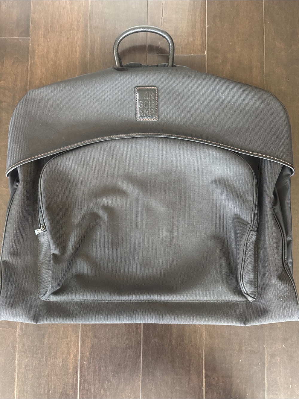 Longchamp Black Men's Travel Garment Bag with Front Pocket